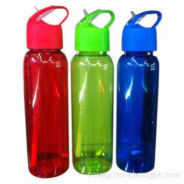 Water Bottles with Straw, Made of PC Material, 800mL, Various Colors are Available
